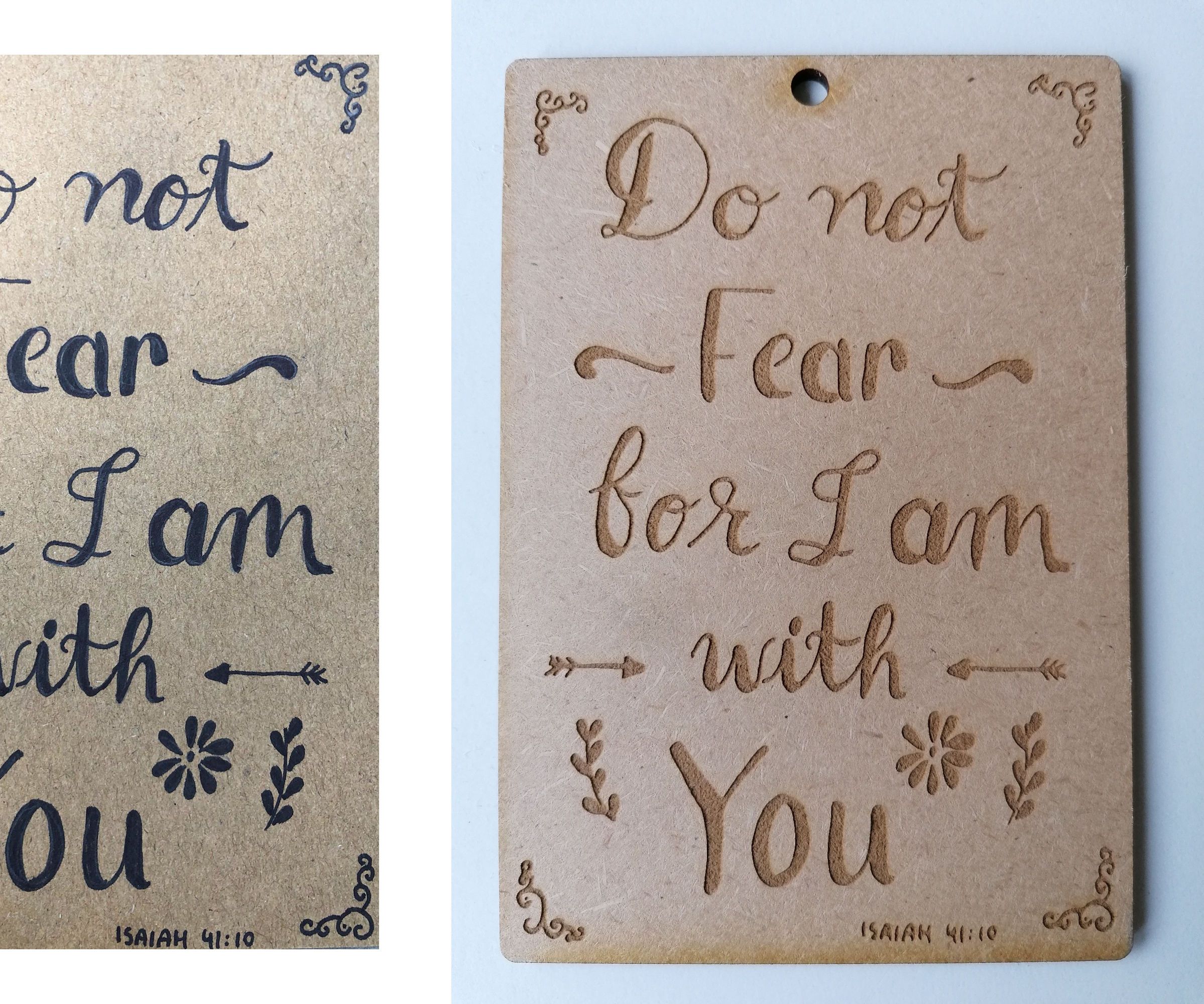 Making Wallhangers and Keychains With Calligraphic Art