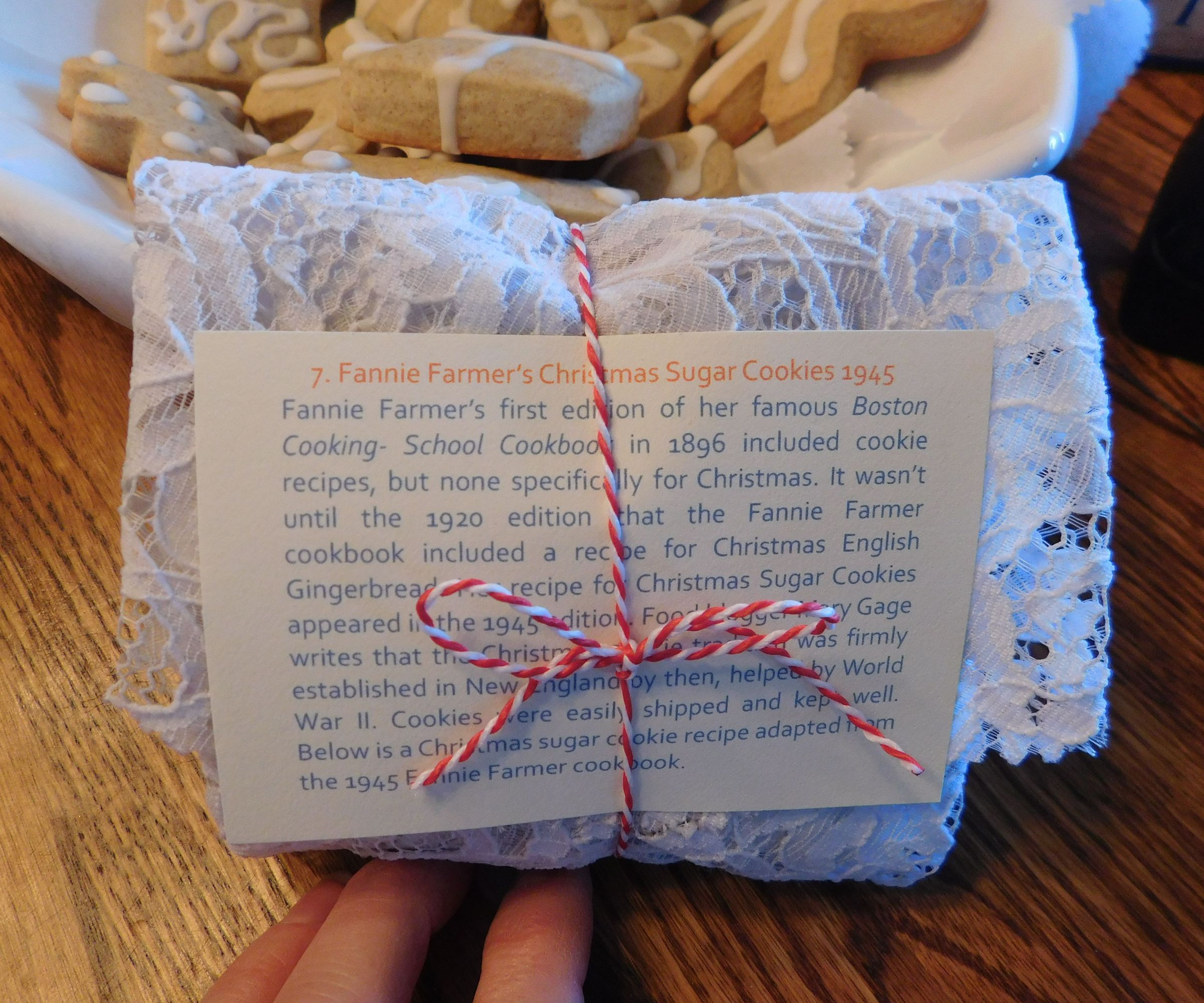 Fanny Farmer's Christmas Sugar Cookies, 1945