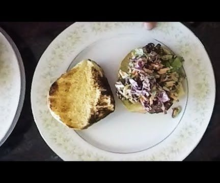 Japanese Fried Chicken Burger With Sriracha Coleslaw
