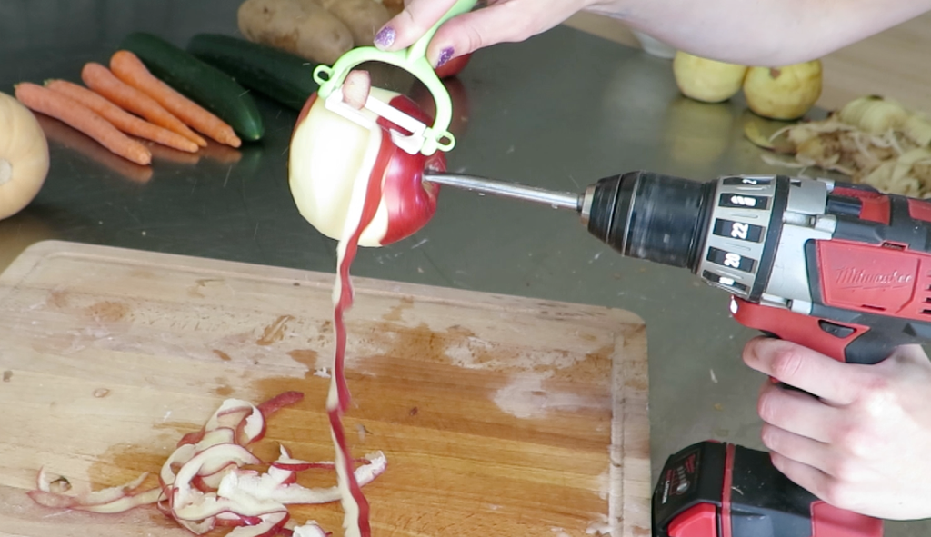 Power best sale apple peeler