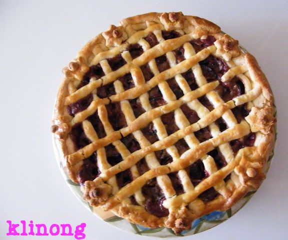 Lattice Plum Pie