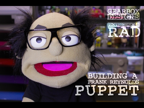 Making a Hand and Rod Puppet of Frank Reynolds.