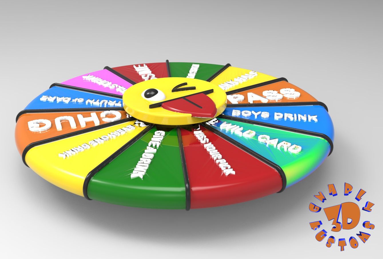 The 2in1 Fidget & Wheel Drinking Game Spinner