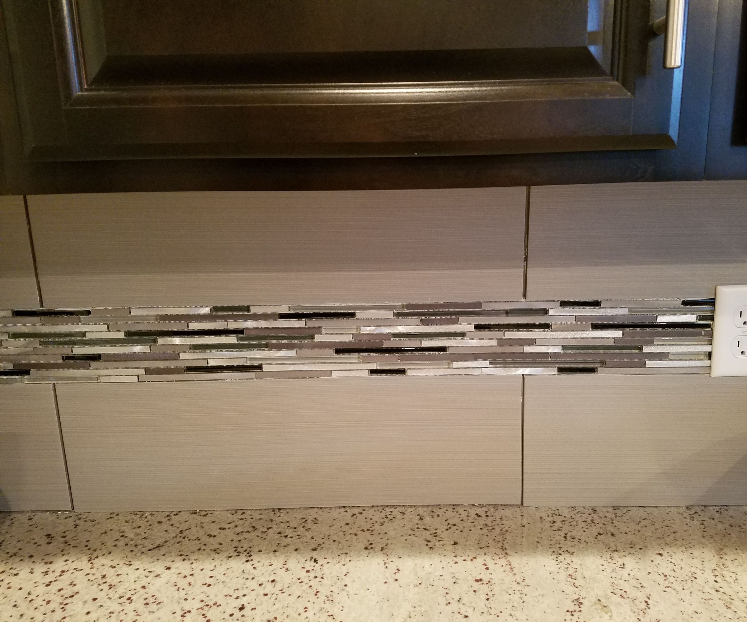 Inserting a Row of Thinner Accent Tile