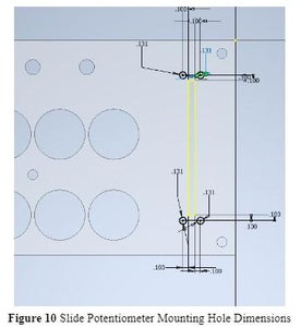 Drilling Slide Potentiometer Mounting Screws