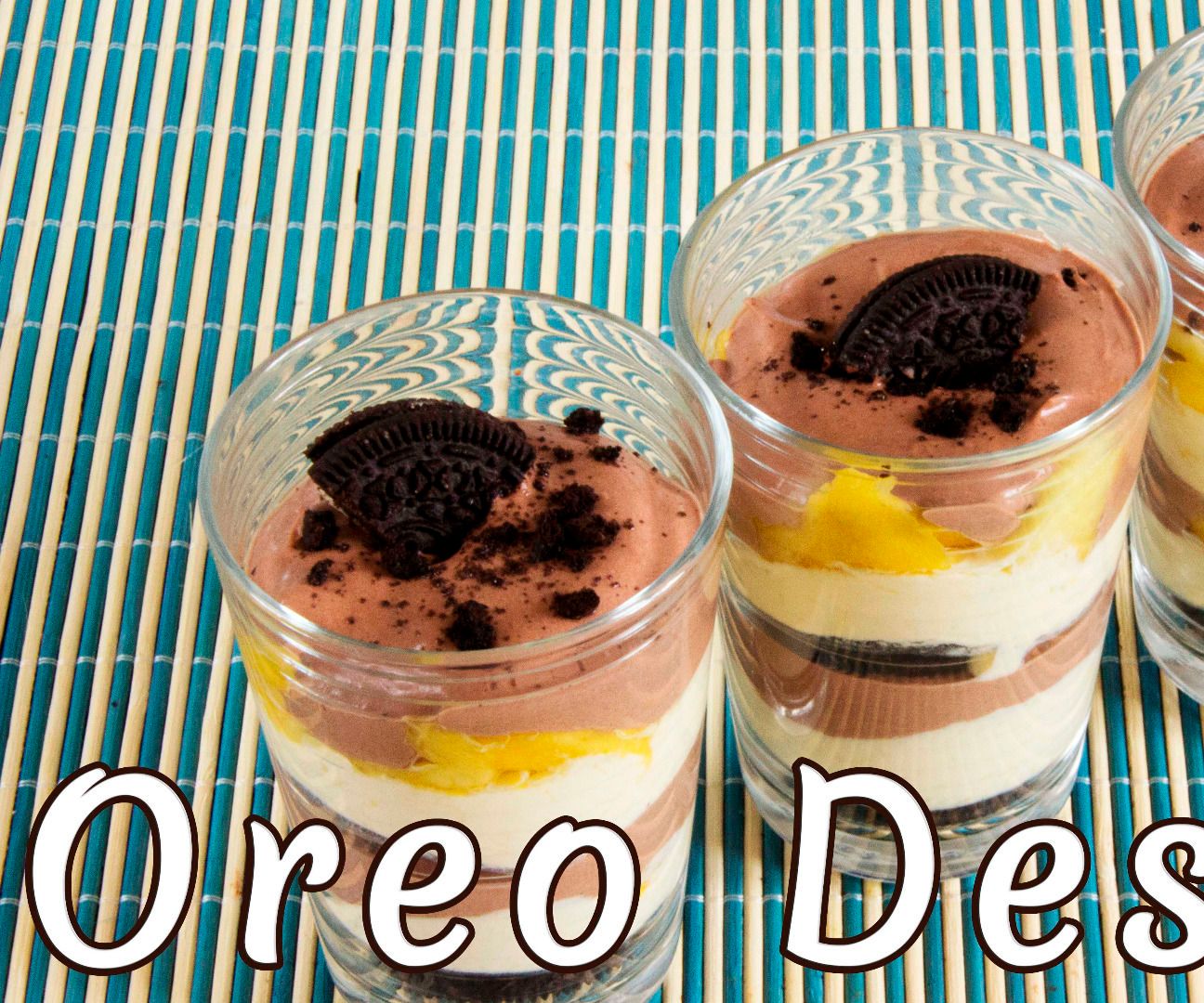  Super Quick Oreo, Mango and Cocoa Creamy Dessert