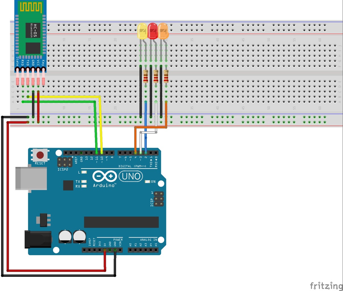 Control Leds With Arduino and Bluetooth : 5 Steps (with Pictures ...