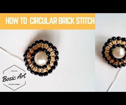 Circular Brick Stitch Around a Round Bead