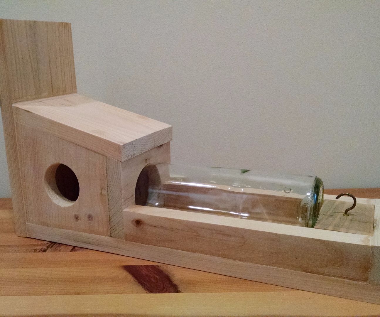 Wine Bottle Squirrel or Chipmunk Feeder