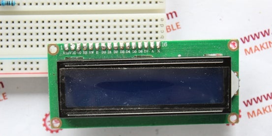 Connect the 1602LCD to the Bread Board.