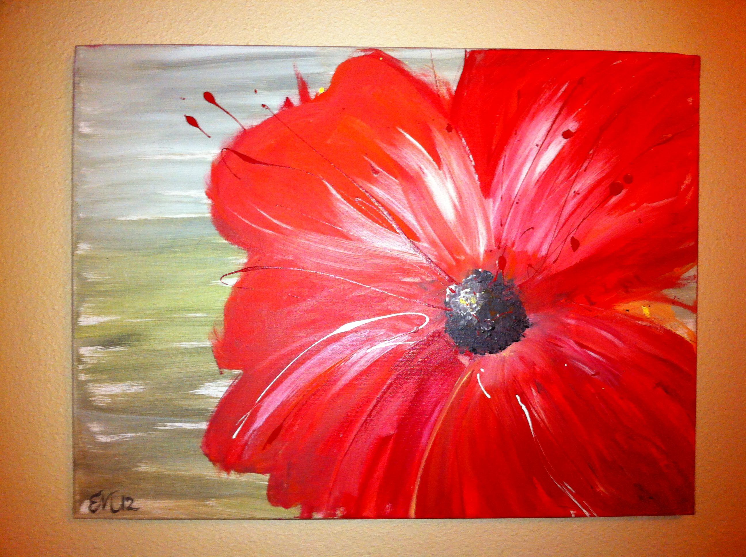 Abstract Flower Canvas, or Artwork for and by Non-artists