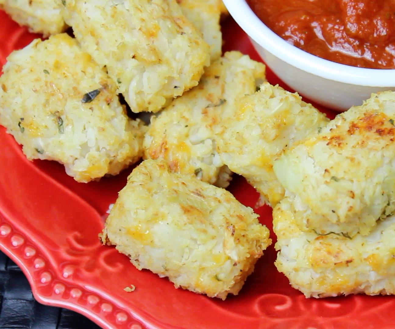 Baked Cauliflower Tots