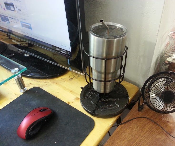 Unspillable Desk Cup Holder (aka Drink Dock)