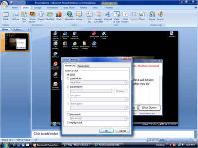 Make a Fake System Error Popup With Powerpoint