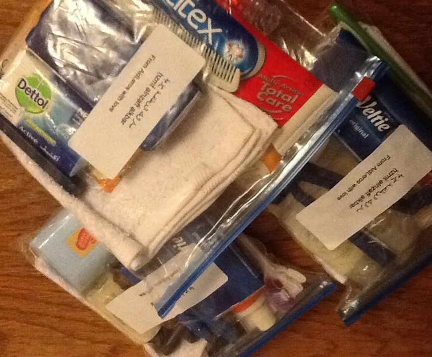 AidLeros 'WHAT'S IN MY BAG?' Aid Distribution Packs - ADULT HYGIENE BAG.