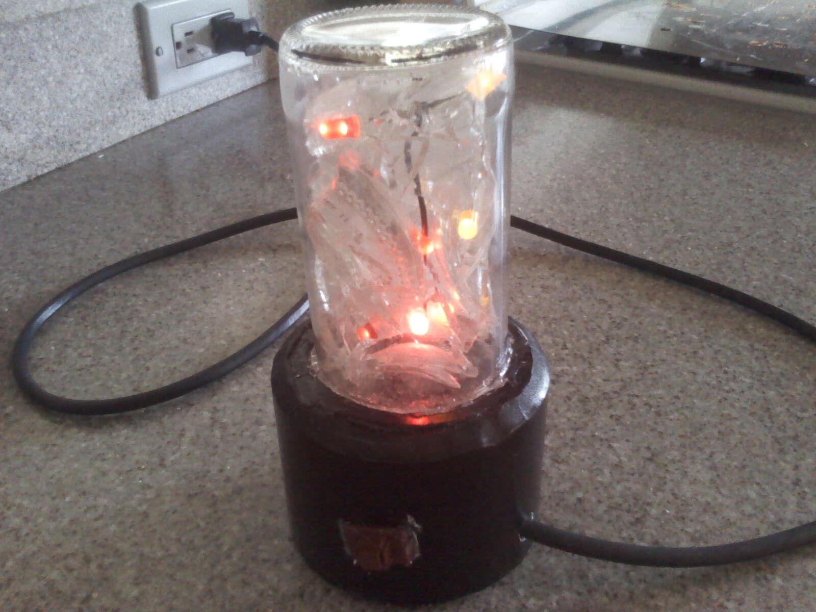 Recycled Broken Glass Lamp Instructables