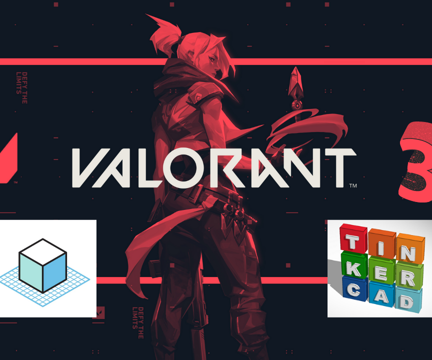 Valorant Tikercad 3D Model Keychain
