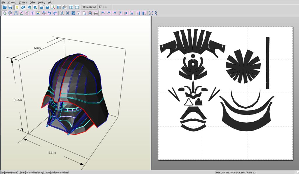 Cardboard Darth Vader Helmet 6 Steps