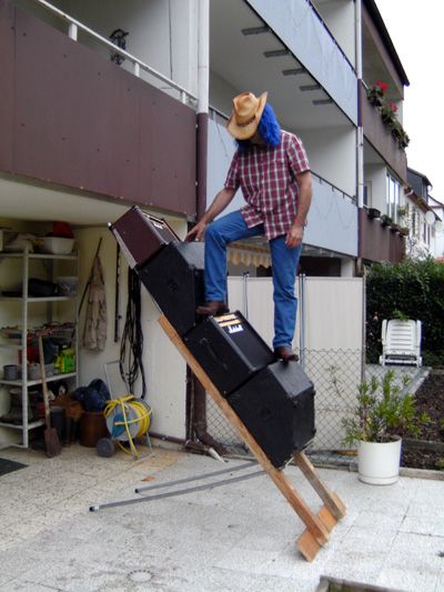 Guitar Amp Tilt Stand for Full or Half Stacks With Separate Heads, and More.