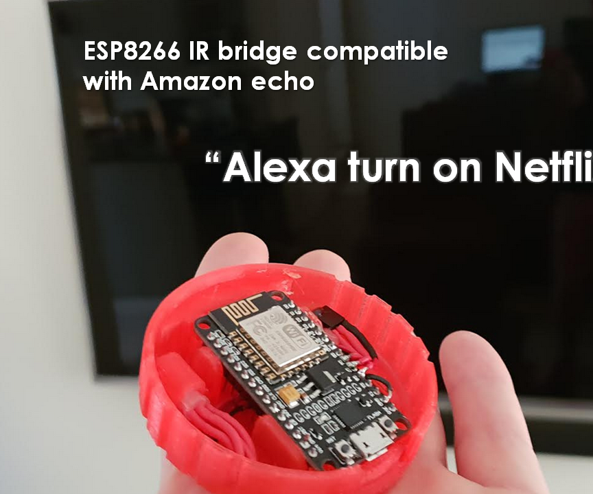 Alexa Compatible IR Bridge Using an ESP8266