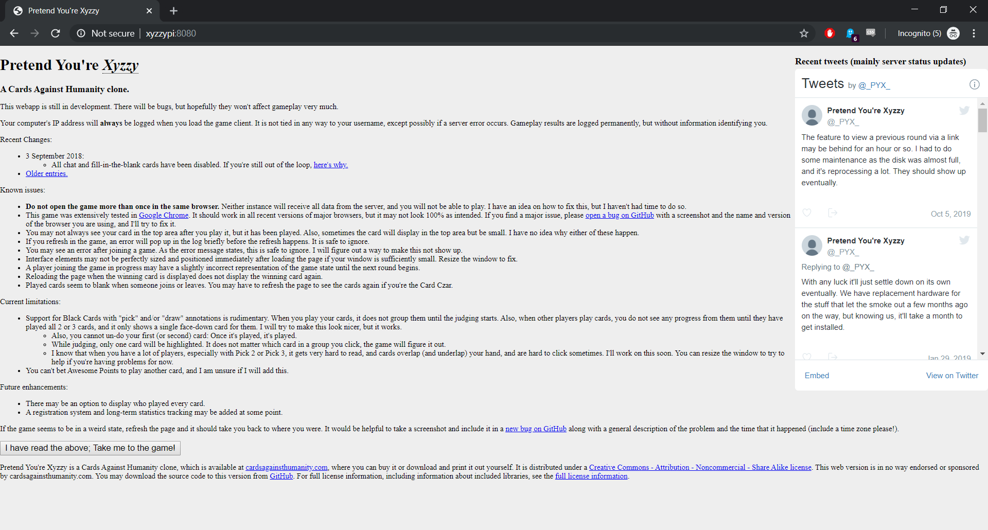 Pretend You're Xyzzy Server on Raspberry Pi 19 Steps Instructables