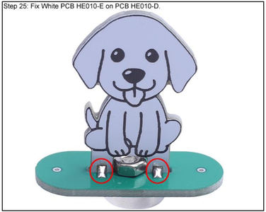 Fix White PCB HE010-E on PCB HE010-D.