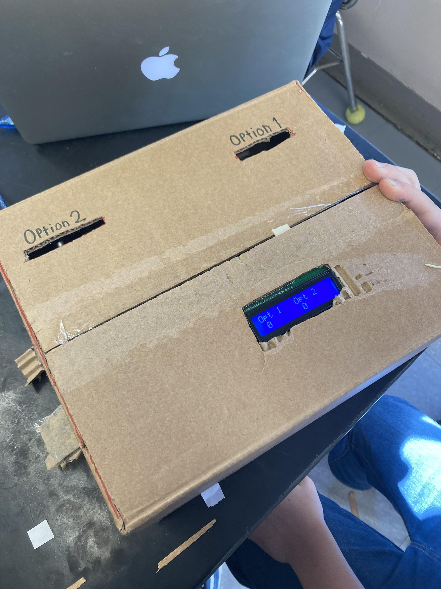 Voting Box Using an Arduino by Liam, Luther, and Gabe