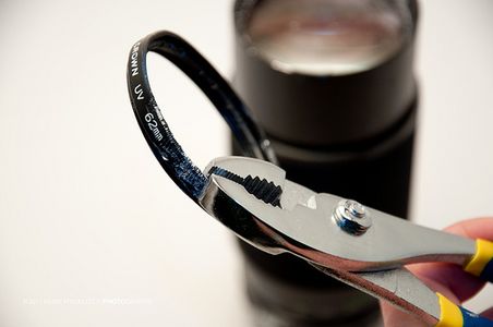 Bend the Filter-ring Back Into Shape.