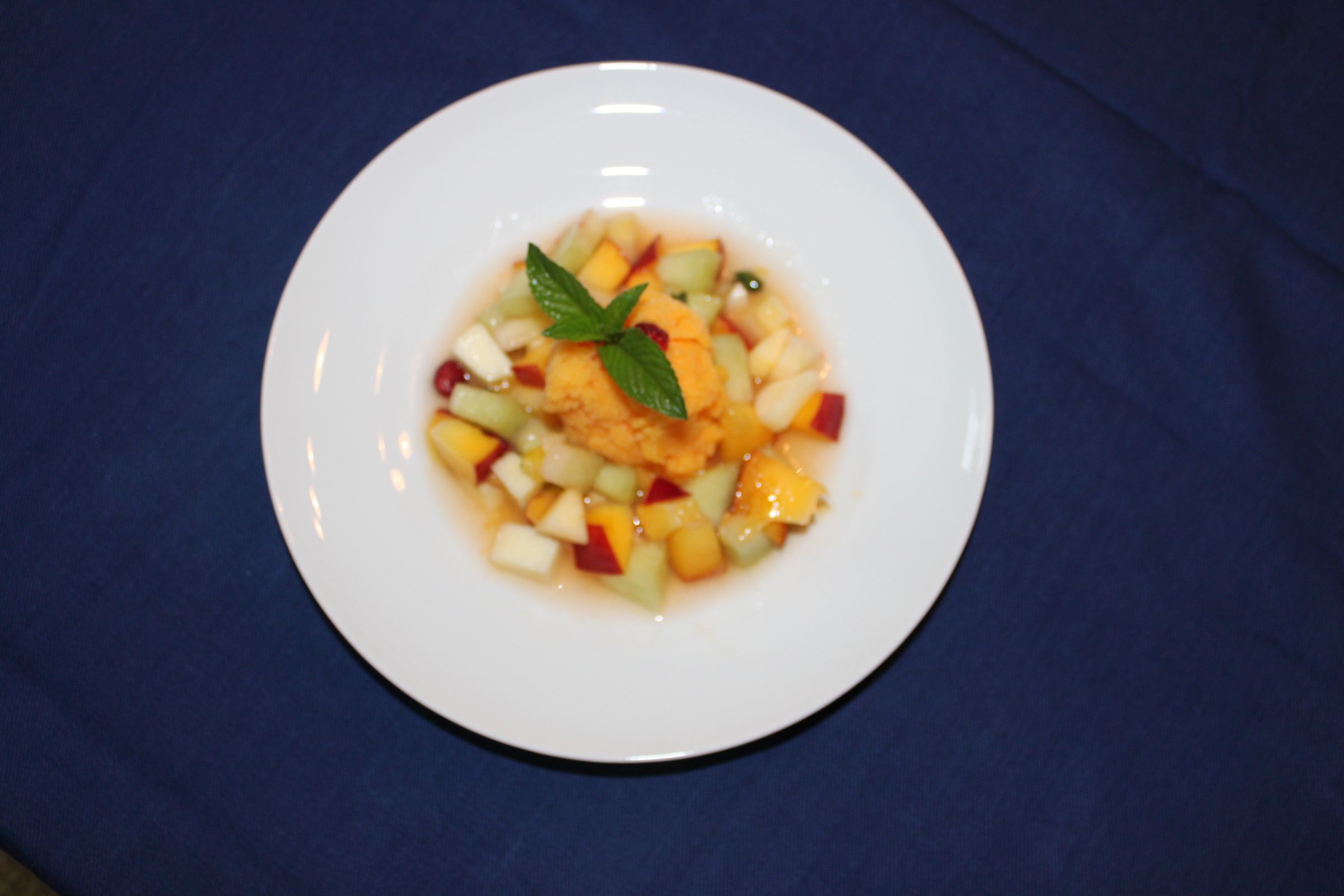 Mango Papaya Chili Sorbet