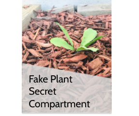 Secret Compartment in Fake Plant