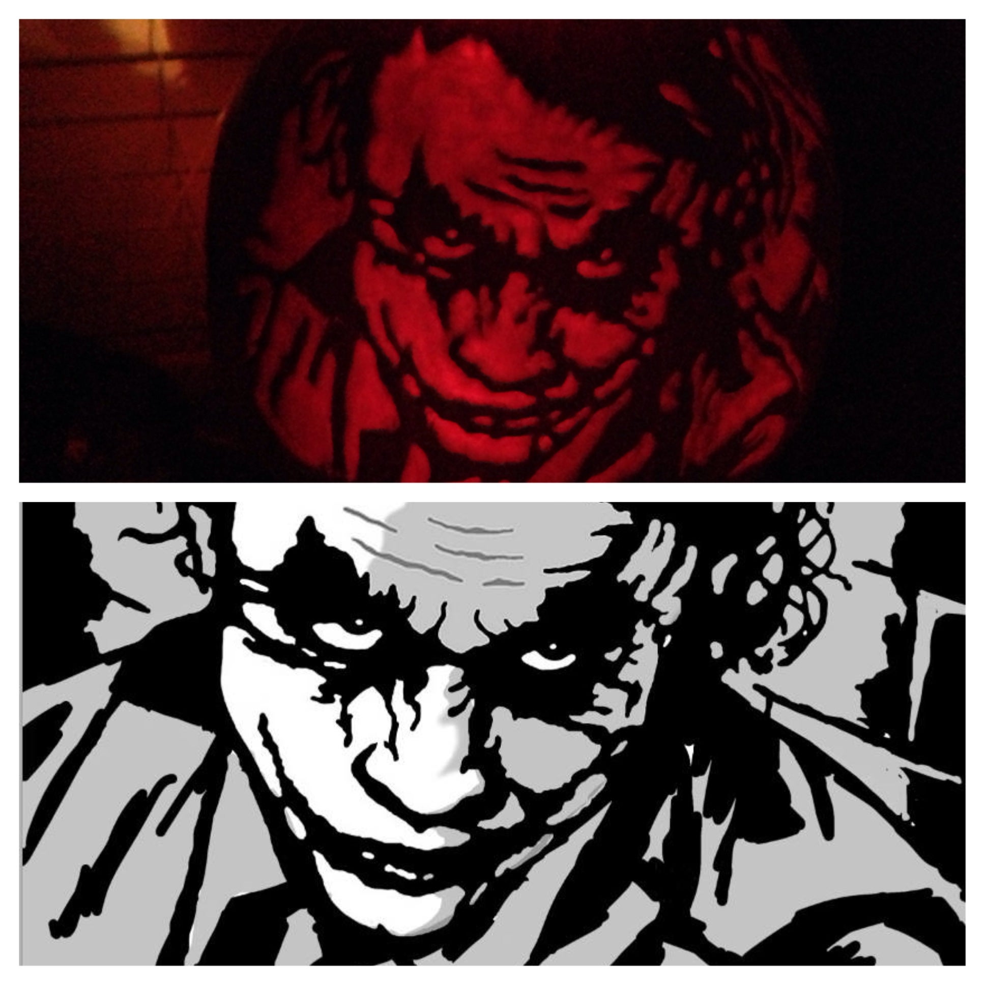 batman joker stencil