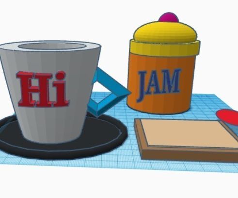 Tinker CAD Snack Scene