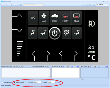 Connecting the Nextion Touch or Simulator