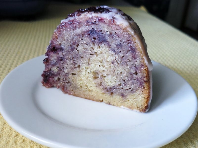 Marbled Blueberry Bundt Cake