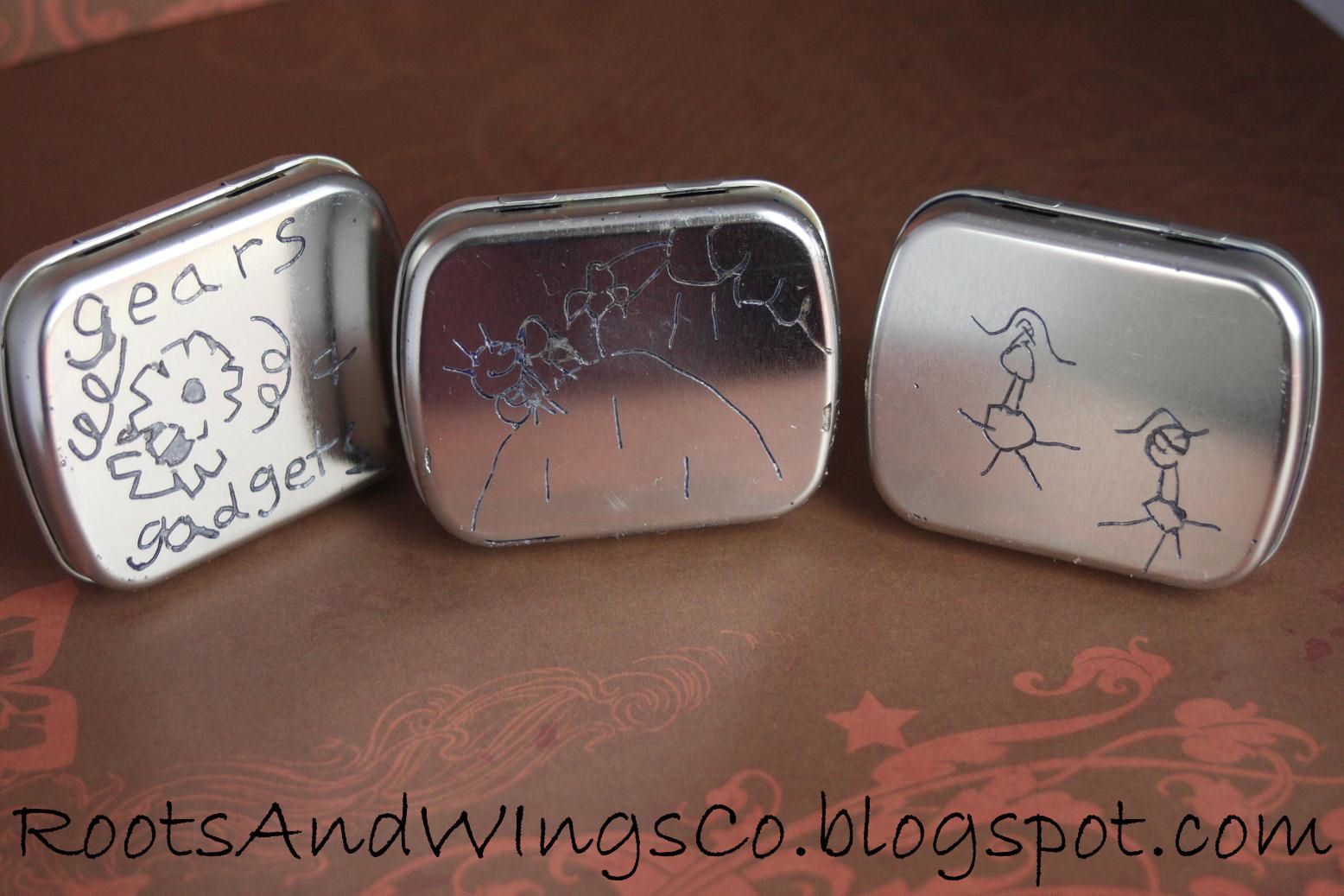 Etching On Tin Using Crayon-Technique