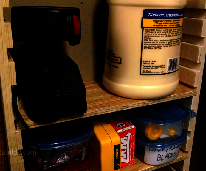 Simple Adjustable Shelves Between Wall Studs