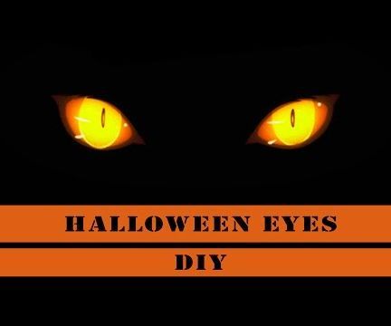 Halloween Glowing Eyes - DIY