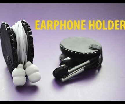 How to Make an EARPHONE HOLDER - Easy DIY 