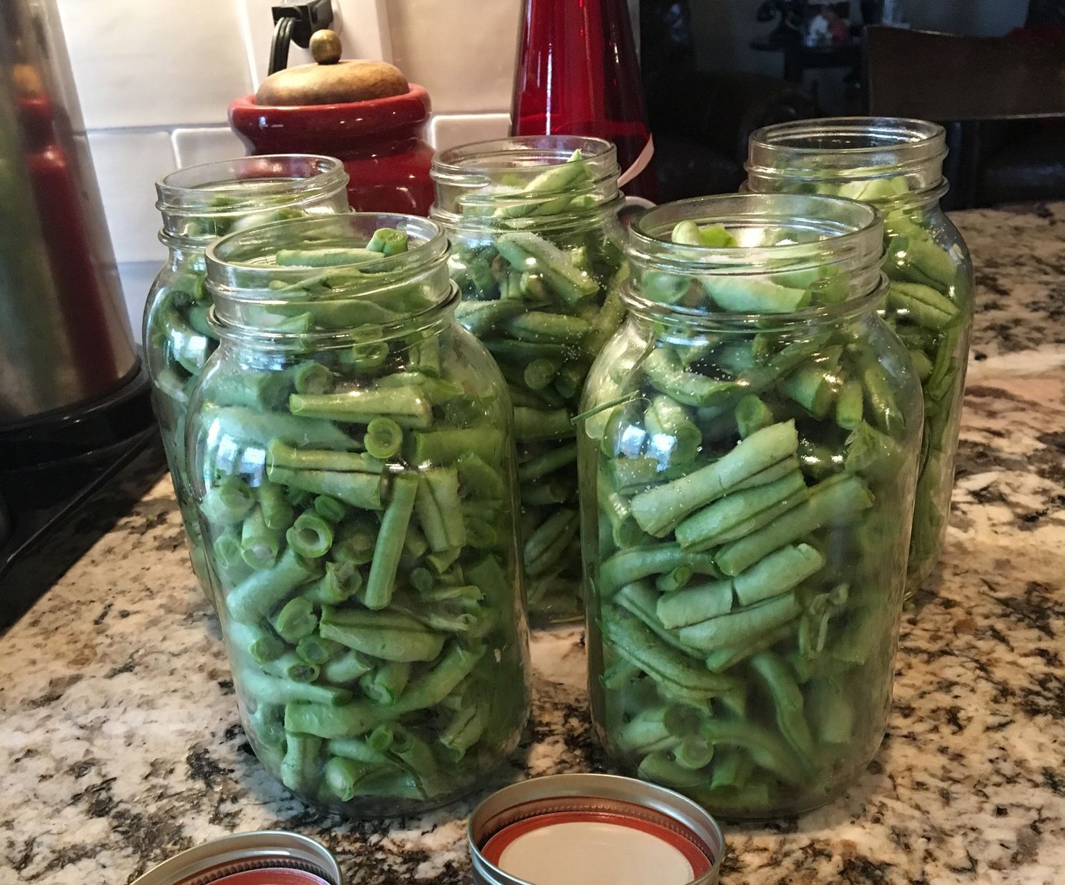 Pressure Canning Fresh Grown Garden Green Beans