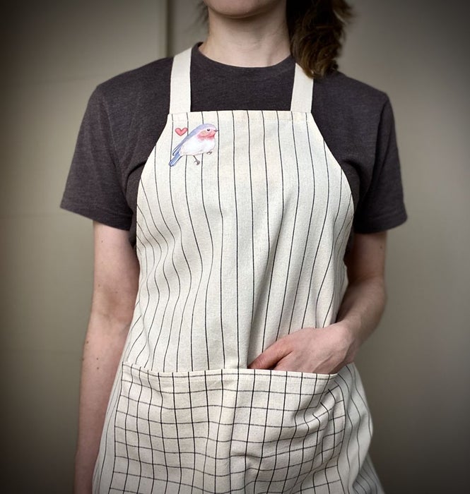 Geri Dönüşümlü Masa Örtüsünden Çapraz Geri Önlük