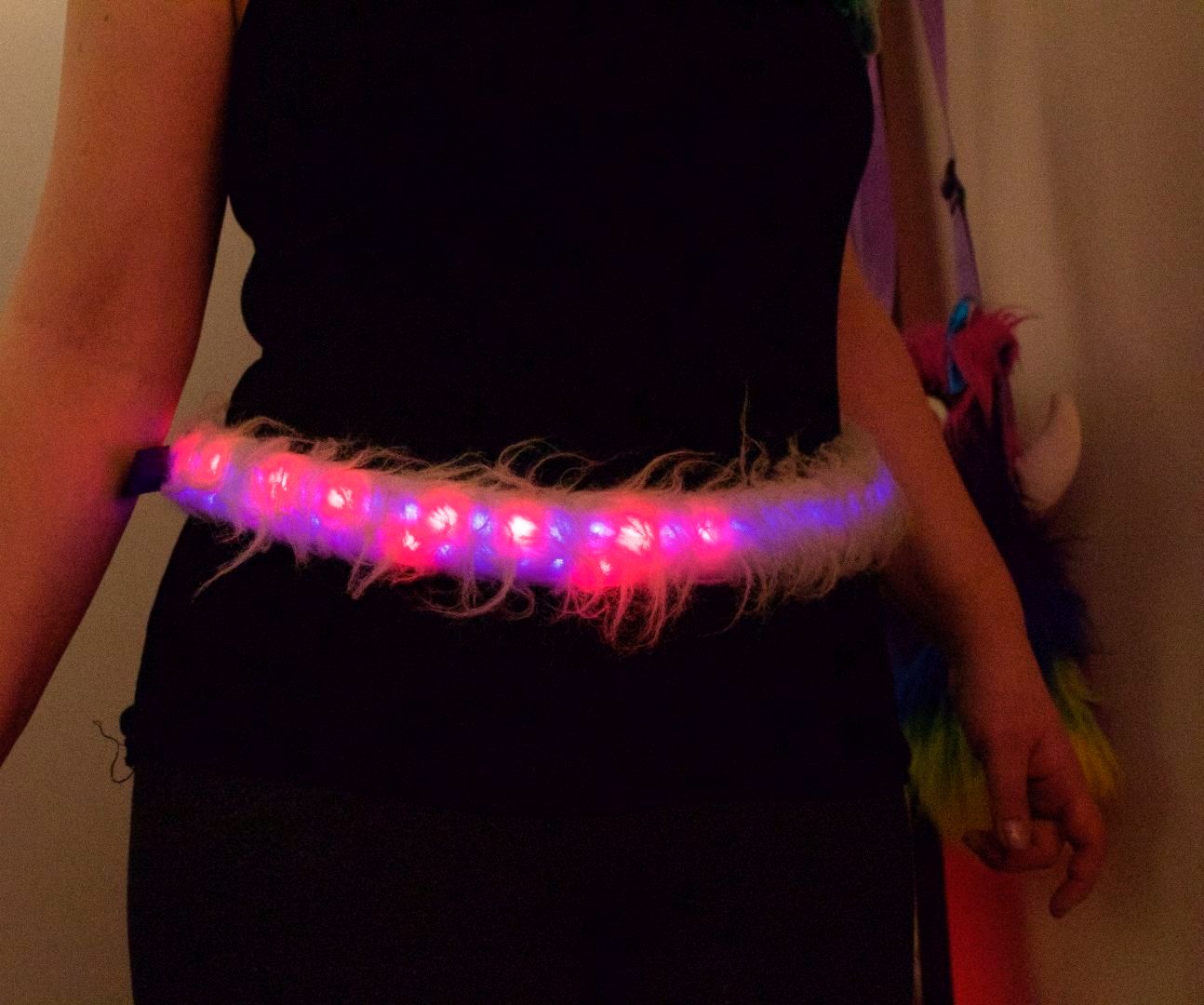 Interactive Fuzzy LED Belt