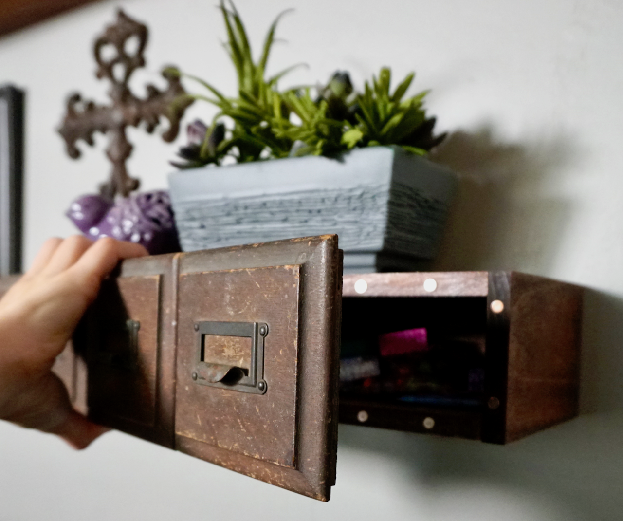  DIY Floating Shelf With Hidden Storage