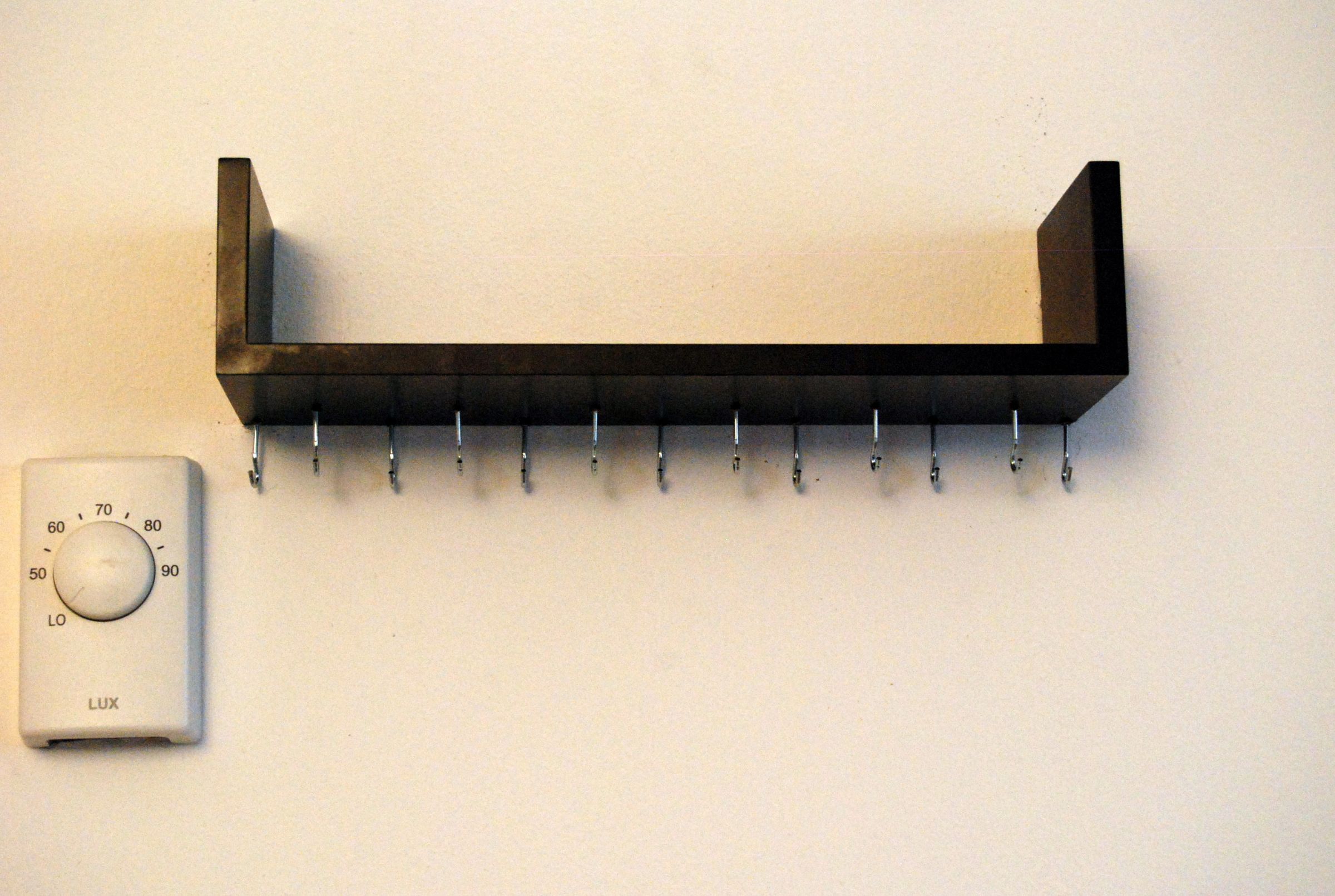 Wall-Mounted Necklace Organizer & Jewelry Shelf