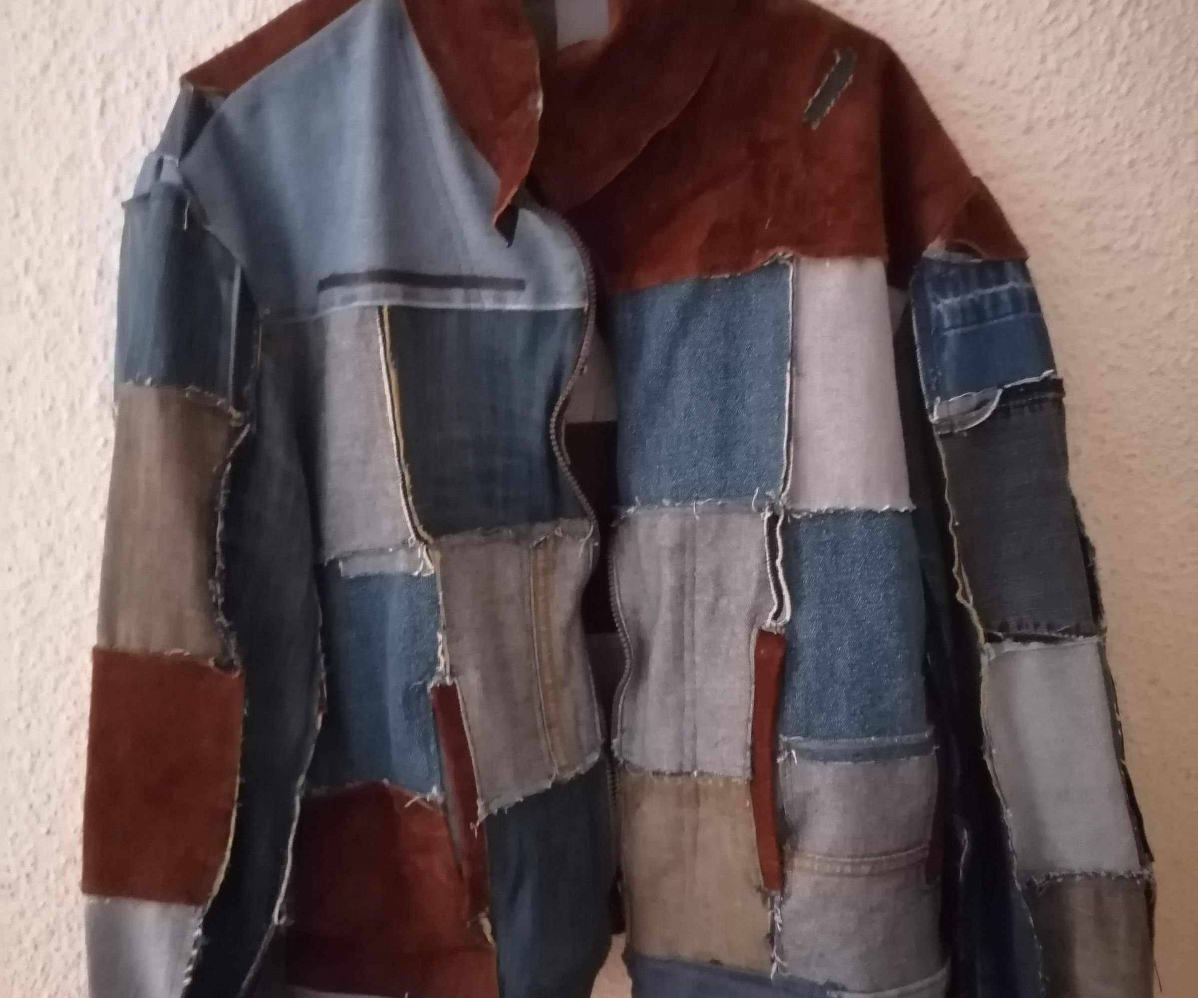 Denim & Leather "Inside Out" Hobo Jacket