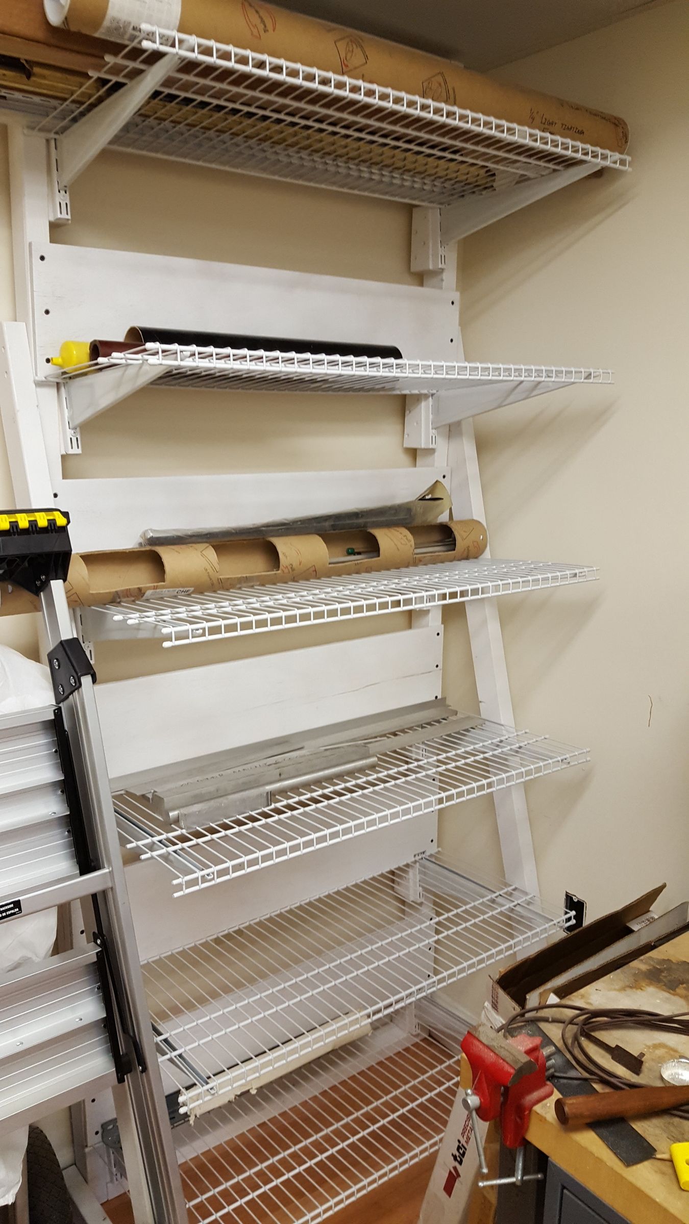 DIY Cantilevered Material Shelving 3 Steps Instructables