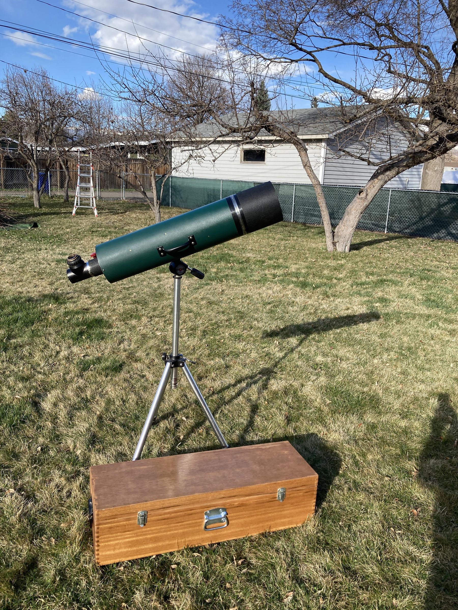 Refurbishing a 6" F/5 Homemade Jaegers Refractor Telescope and Case