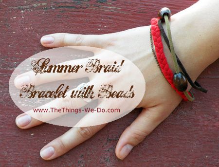 Summer Braid Bracelet With Beads