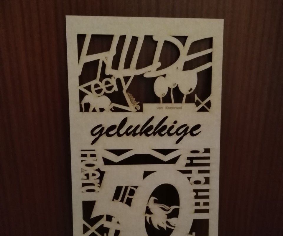 XXL Lasercut Birthday Card