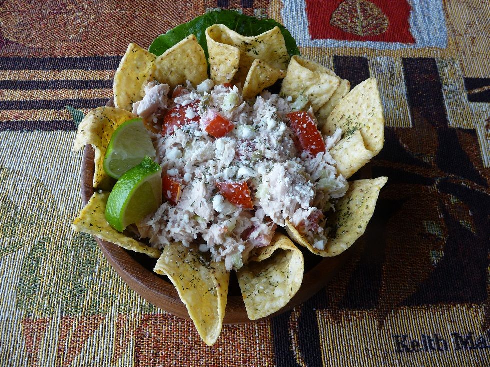 Herbed Tuna Salad Nachos