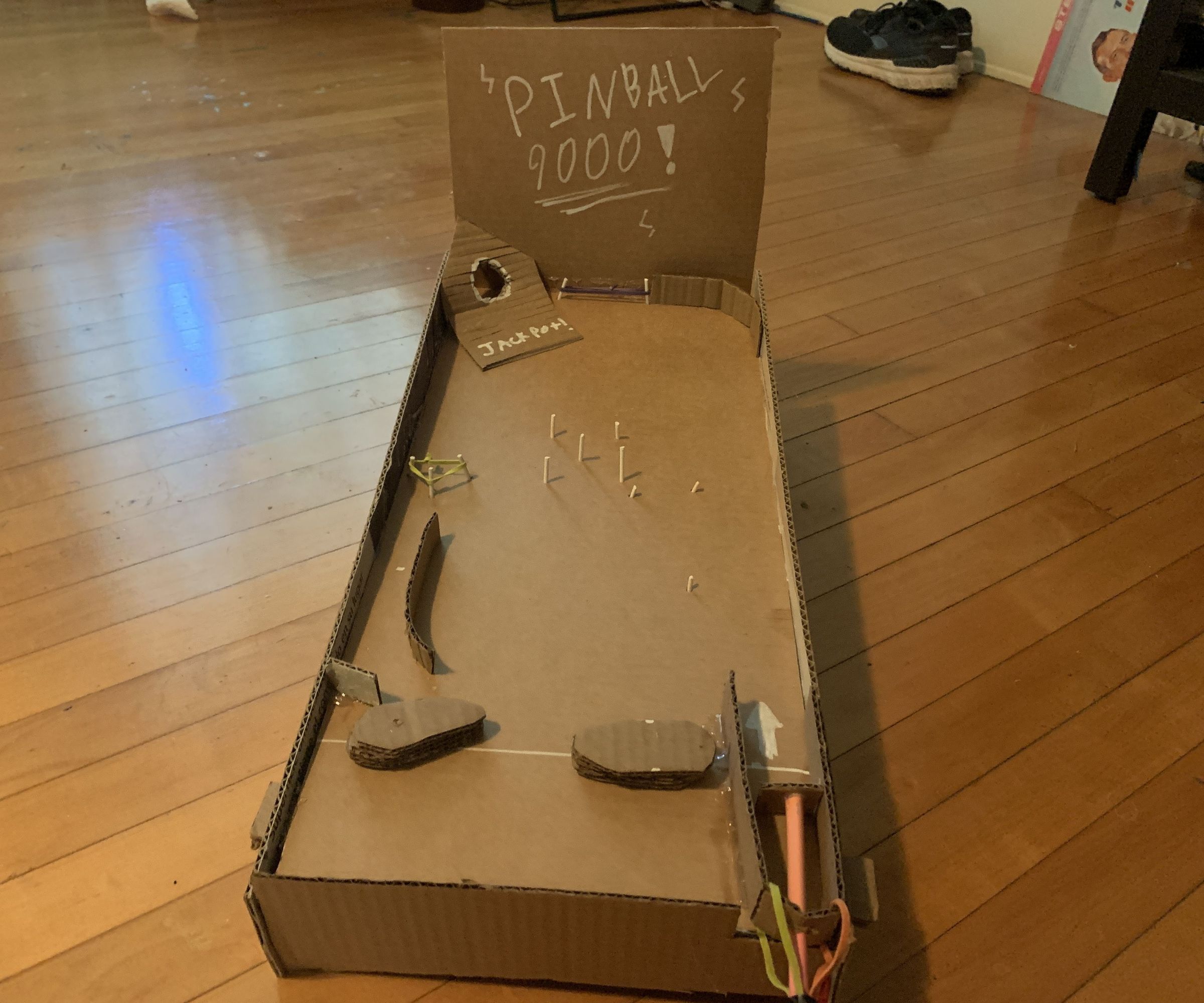 Make a Cardboard Pinball Machine!